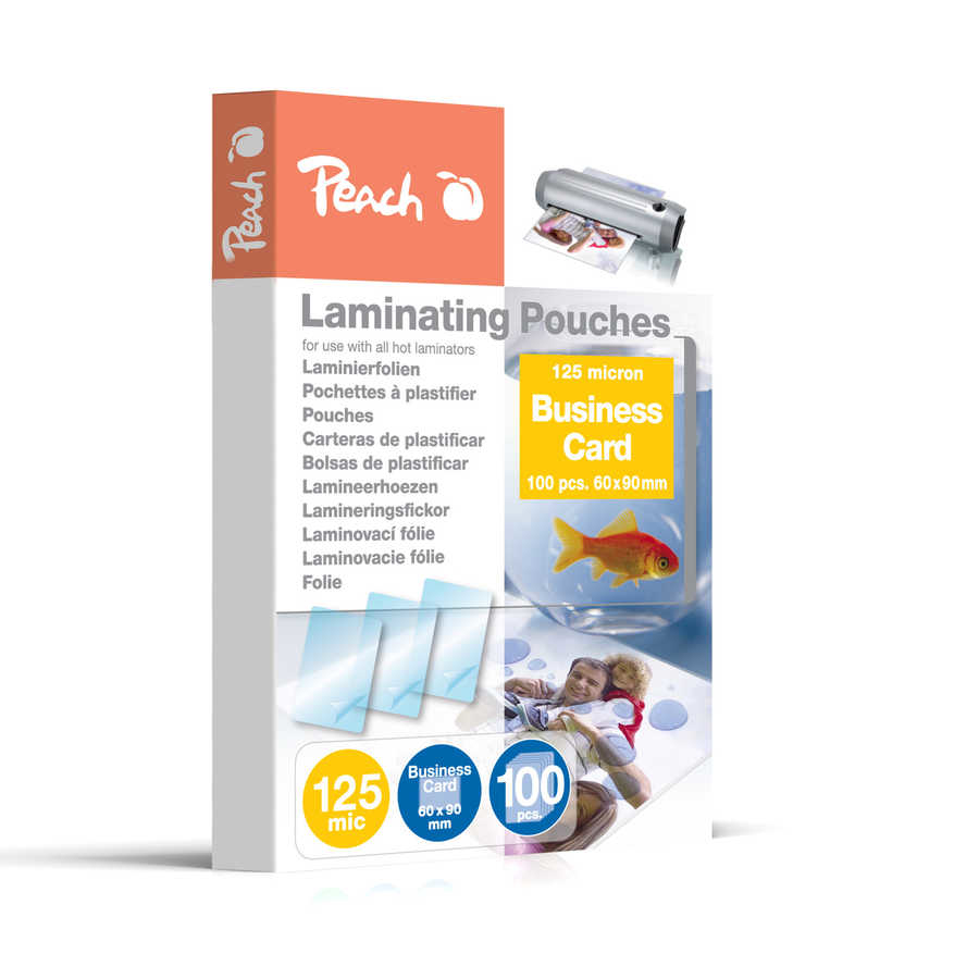 Peach Bromaterial & Schreibwaren - Transparent - 0,125 mm - 60 mm - 90 mm - 100 Stck(e)