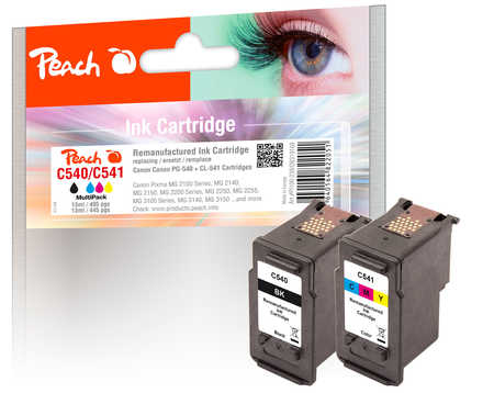 Peach PI100-239 cartucho de tinta 2 pieza(s) Rendimiento est�ndar Negro, Cian, Magenta, Amarillo