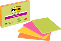 3M 7100235019 Post-it Rectangle Vert, Orange, Rose, Jaune 45 feuilles Auto-adhsif