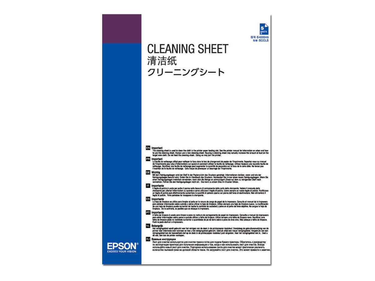 Epson Cleaning sheet
