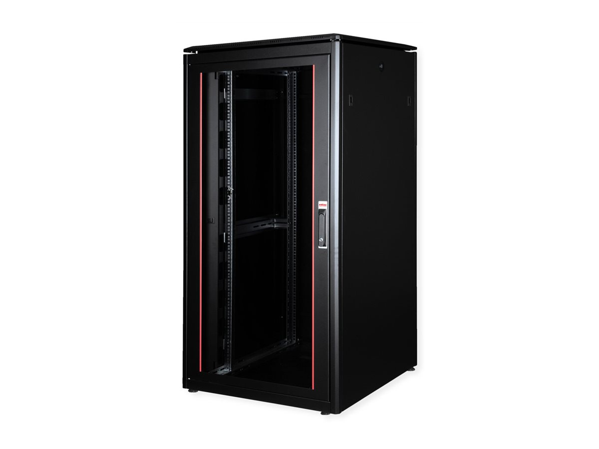 ROLINE Pro - Schrank Netzwerkschrank - mit Glast�r, 800 x 800 mm (B x T)