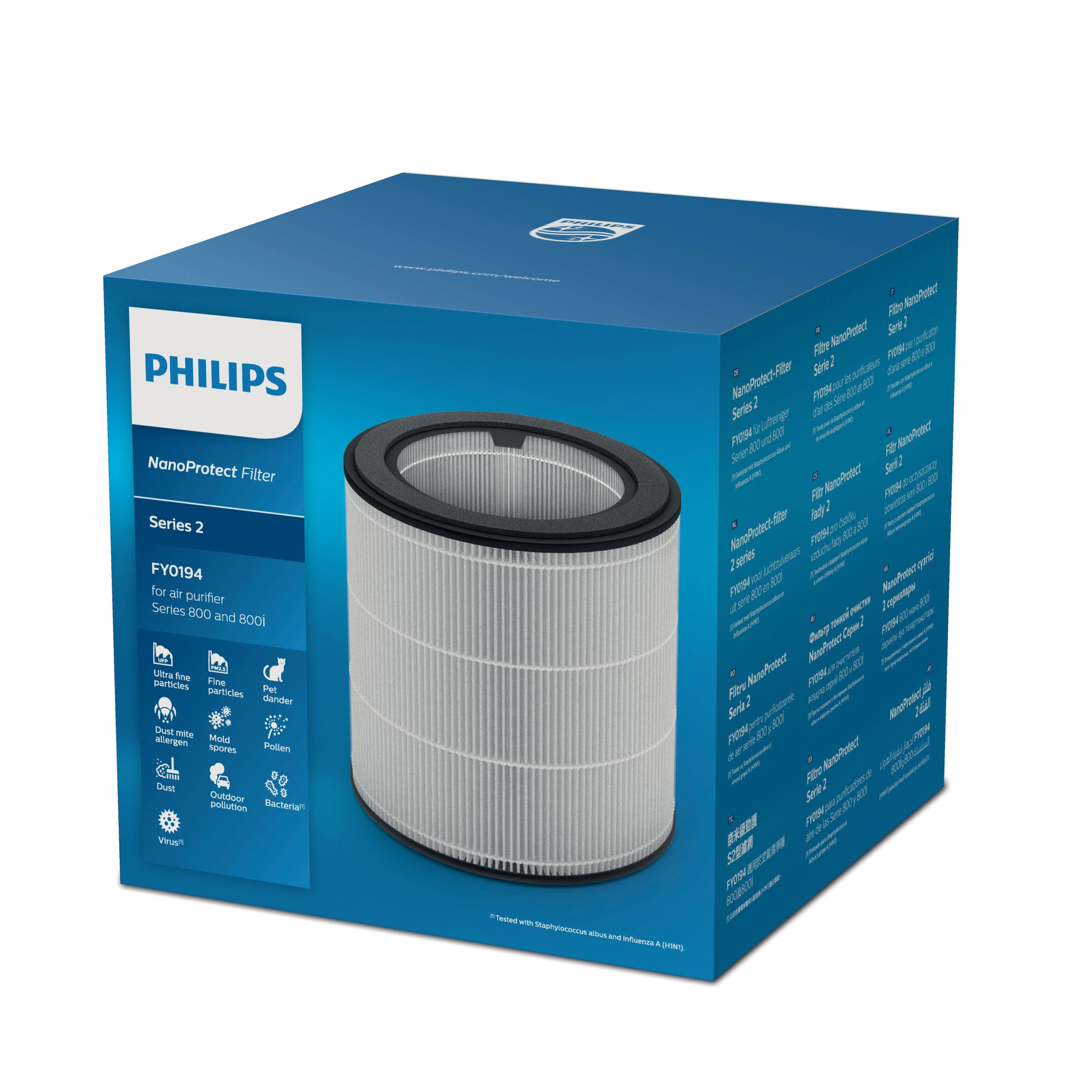 Philips FY0194 30 Philips Genuine replacement filter FY0194 30 Series 2 NanoProtect HEPA Filter OCTO24