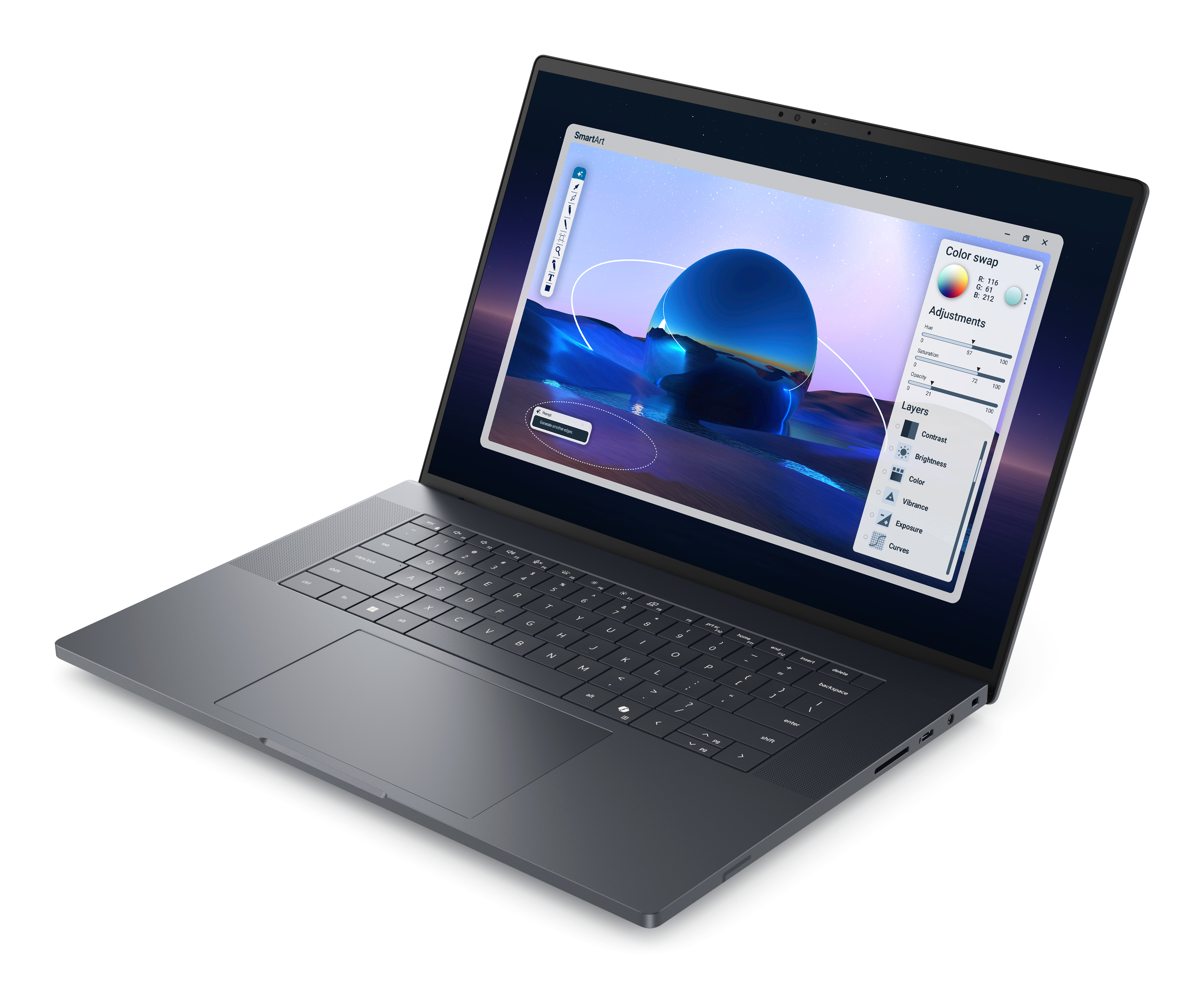 Dell Pro Max 16 Premium MA16250 - Intel Core Ultra 9 285H / 2.9 GHz - vPro Enterprise - Win 11 Pro - RTX PRO 2000 Blackwell - 64 GB RAM - 1 TB SSD SED, NVMe, TLC, Performance - 40.646 cm (16)