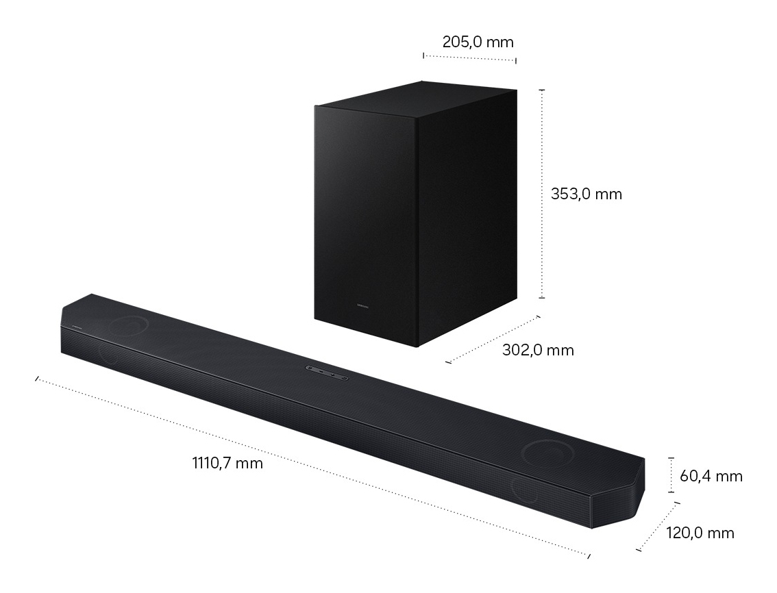 Samsung Q-series HW-Q610GH/ZG altoparlante soundbar Nero, Titanio 3.1.2 canali