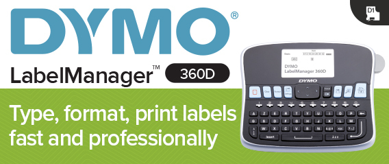 Dymo LabelMANAGER 360D - Beschriftungsgert - s/w - Thermotransfer - Rolle (1,9 cm)