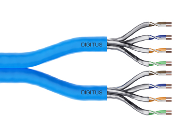 DIGITUS CAT 6A U/FTP Datenkabel - Verlegekabel, 500 m, Duplex, Cca