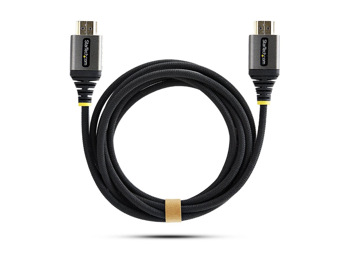 StarTech.com C�ble HDMI Haute Vitesse Certifi� Premium 3m (10ft), Ultra Flexible, 4K 60Hz/1440p 144Hz avec HDR10/ARC, 18Gbps, Cordon HDMI Tress� Haute Flexibilit�