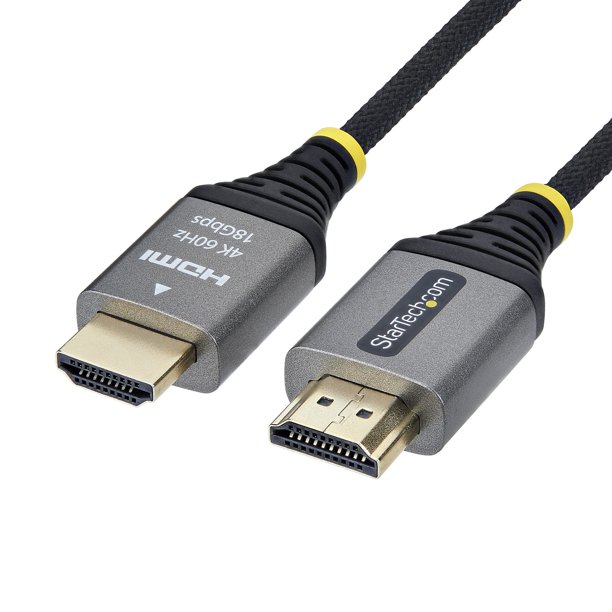 StarTech.com C�ble HDMI Haute Vitesse Certifi� Premium 3m (10ft), Ultra Flexible, 4K 60Hz/1440p 144Hz avec HDR10/ARC, 18Gbps, Cordon HDMI Tress� Haute Flexibilit�