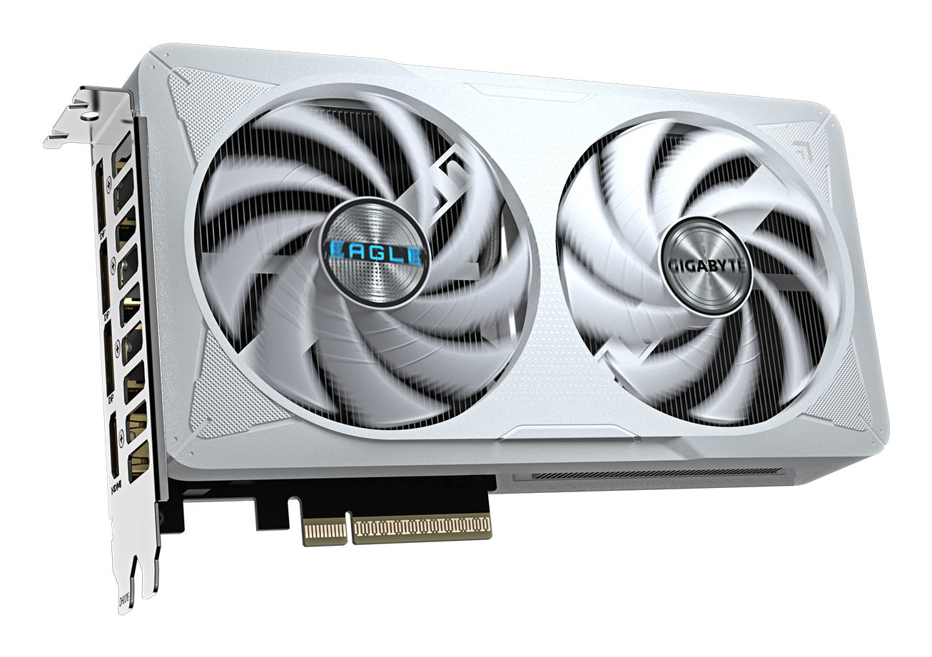 GIGABYTE GeForce RTX 5060 EAGLE OC ICE 8G Carte Graphique - 8GB GDDR7, 128bit, PCI-E 5.0, 2550 MHz Fr�quence du c ur, 3 x DisplayPort, 1 x HDMI, GV-N5060EAGLEOC ICE-8GD