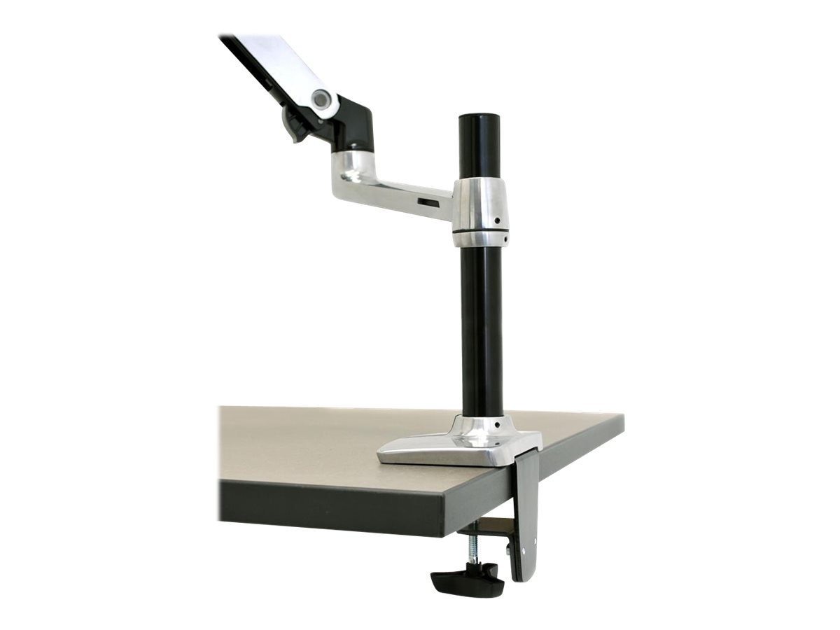 Ergotron LX - Befestigungskit (Spannbefestigung fr Tisch, Verlngerungsarm, Befestigung fr Kabeldurchgang, Monitorarm, hohe Sule) - fr LCD-Display - Polished Aluminum - Bildschirmgre: bis zu 86,4 cm (bis zu 34 Zoll)