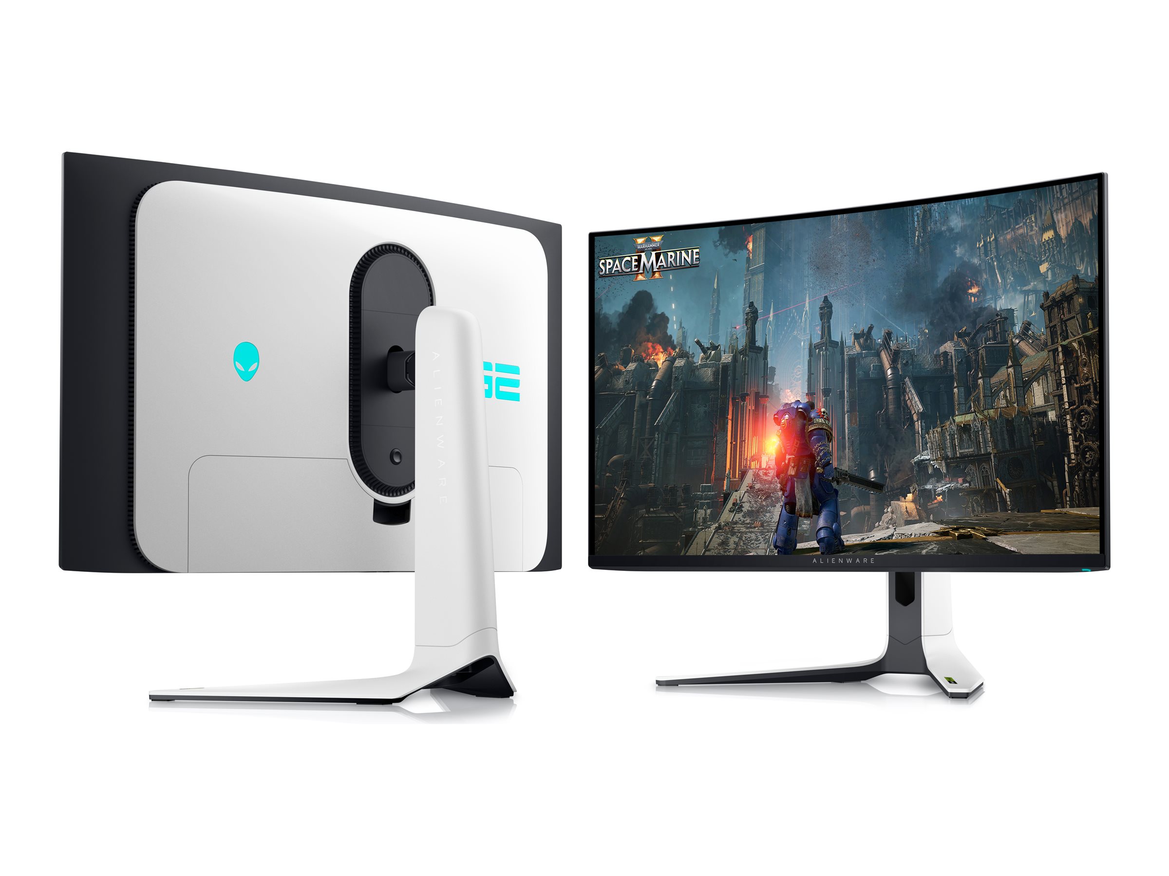Alienware AW3225QF �cran plat de PC 81,3 cm (32) 3840 x 2160 pixels 4K Ultra HD QD-OLED Noir, Blanc