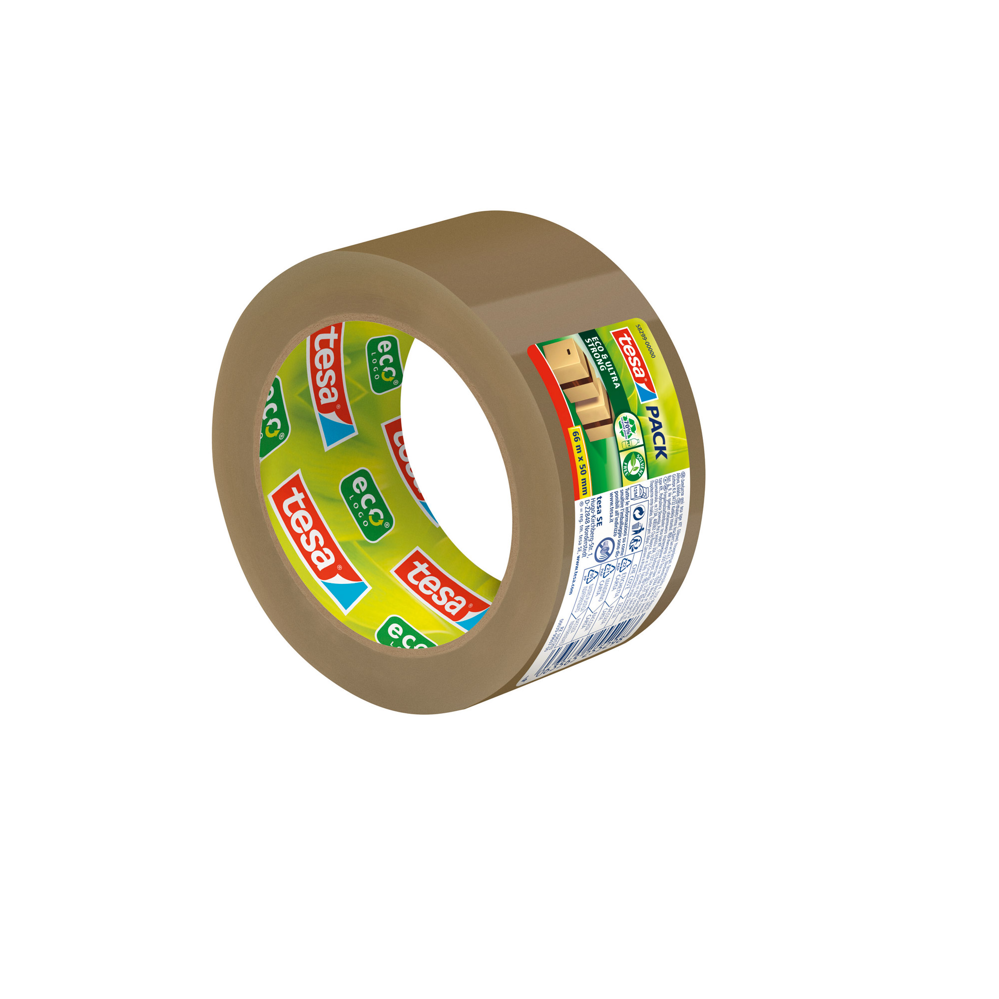 Tesa pack eco & Ultra Strong 66m 50mm braun