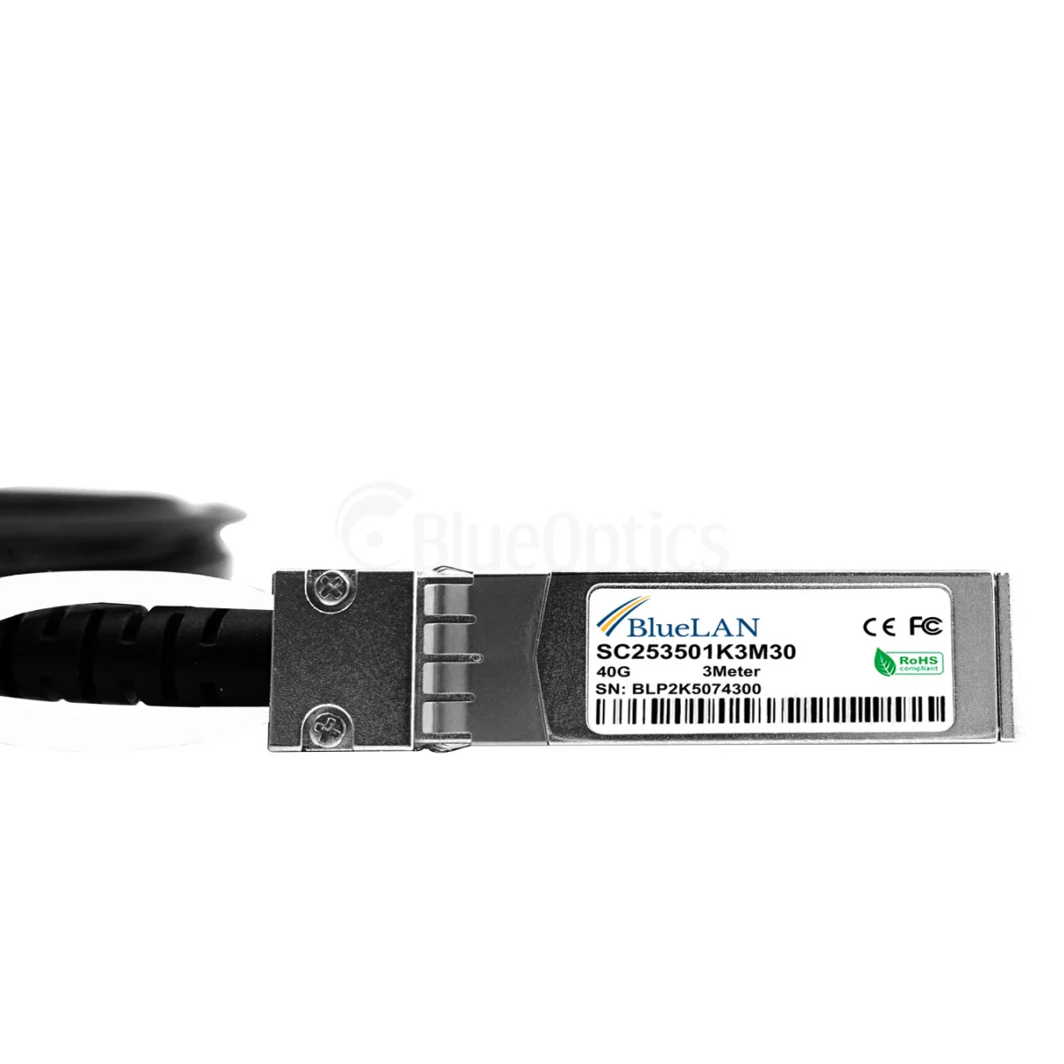 BlueOptics Check Point CPAC-TR-40SPLIT-QSFP-2M kompatibles BlueLAN QSFP DAC SC253501K2M30