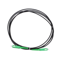 Extralink SC/APC-SC/APC Black Patch Cord Single Mode Simplex - Kabel - Netzwerk