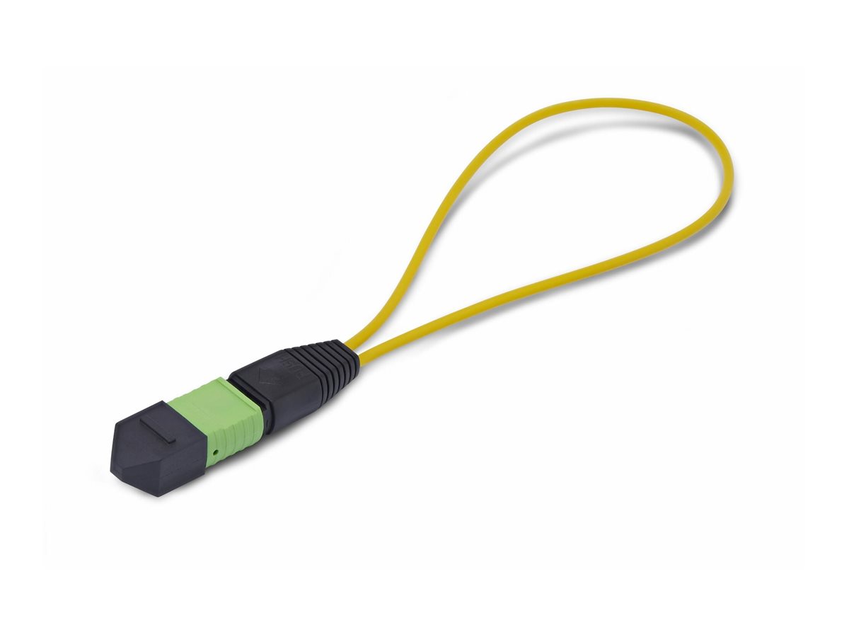 StarTech.com Adaptador Bucle Invertido MPO-12 Monomodo 9/125 MPO/MTP Hembra - Probador Bucle Invertido MPO/MTP Hembra - Probador de Conector MPO/MTP-APC de Fibra �ptica