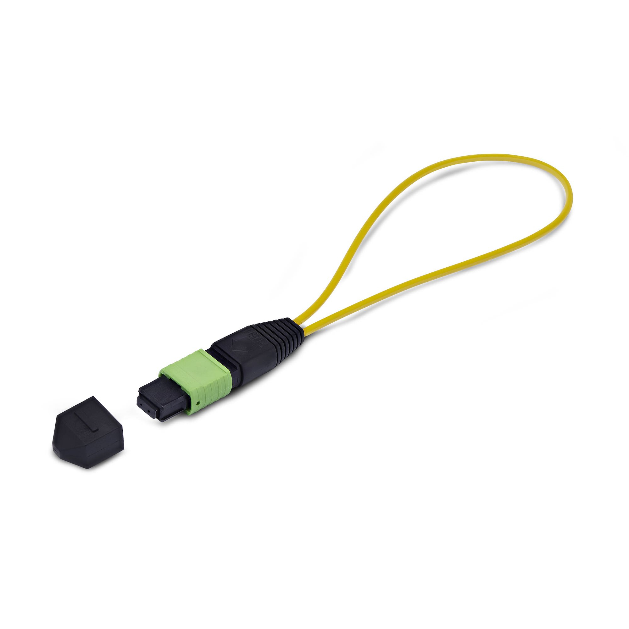 StarTech.com Adaptador Bucle Invertido MPO-12 Monomodo 9/125 MPO/MTP Hembra - Probador Bucle Invertido MPO/MTP Hembra - Probador de Conector MPO/MTP-APC de Fibra �ptica