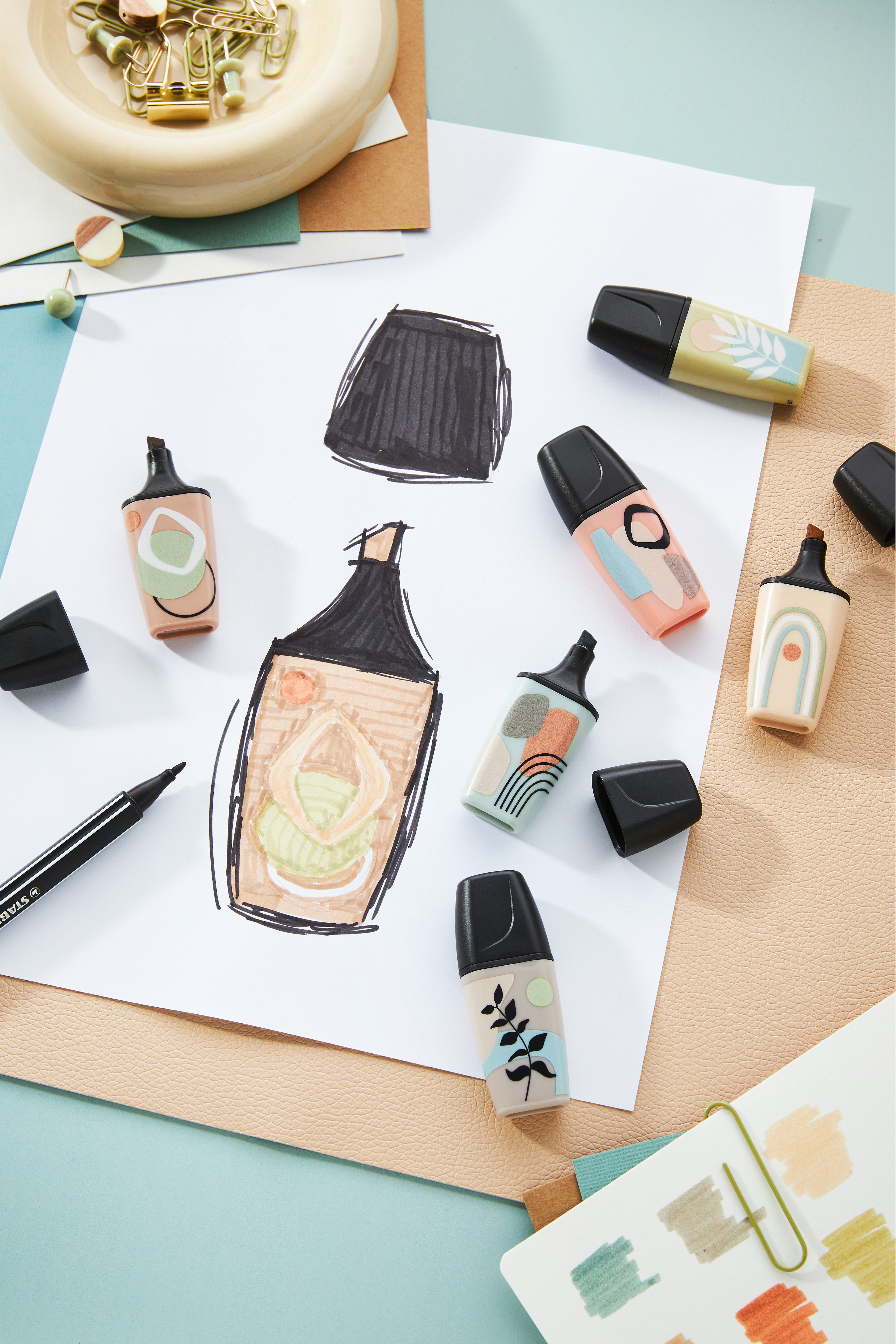 STABILO BOSS MINI Naturevibes Textmarker farbsortiert 6 St.