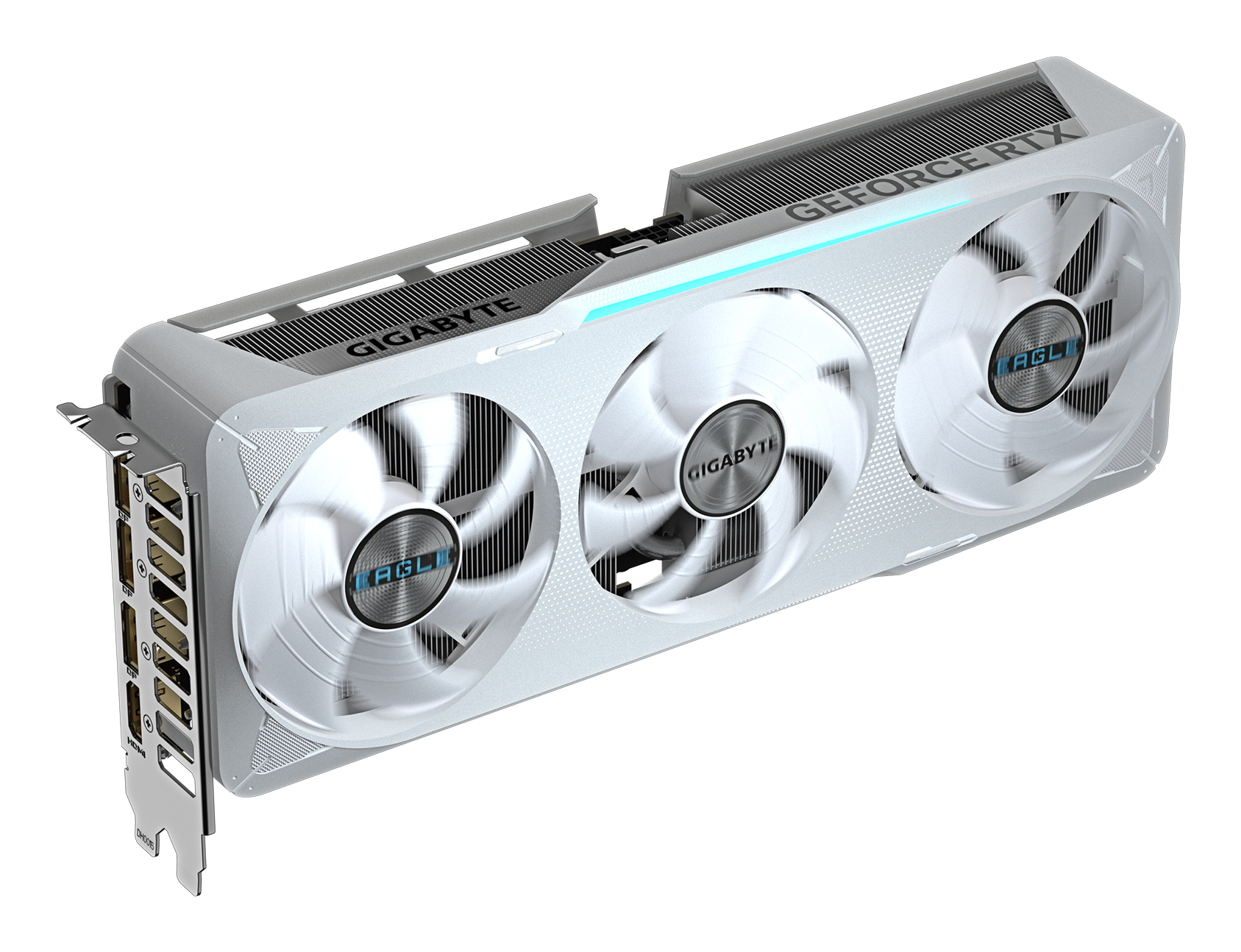 GIGABYTE GeForce RTX 5070 EAGLE OC ICE SFF 12G Carte Graphique - 12 Go GDDR7, 192 bits, PCI-E 5.0, 2587 MHz Core Clock, 3 x DP 2.1a, 1 x HDMI 2.1b, NVIDIA DLSS 4, GV-N5070EAGLEOC ICE-12GD