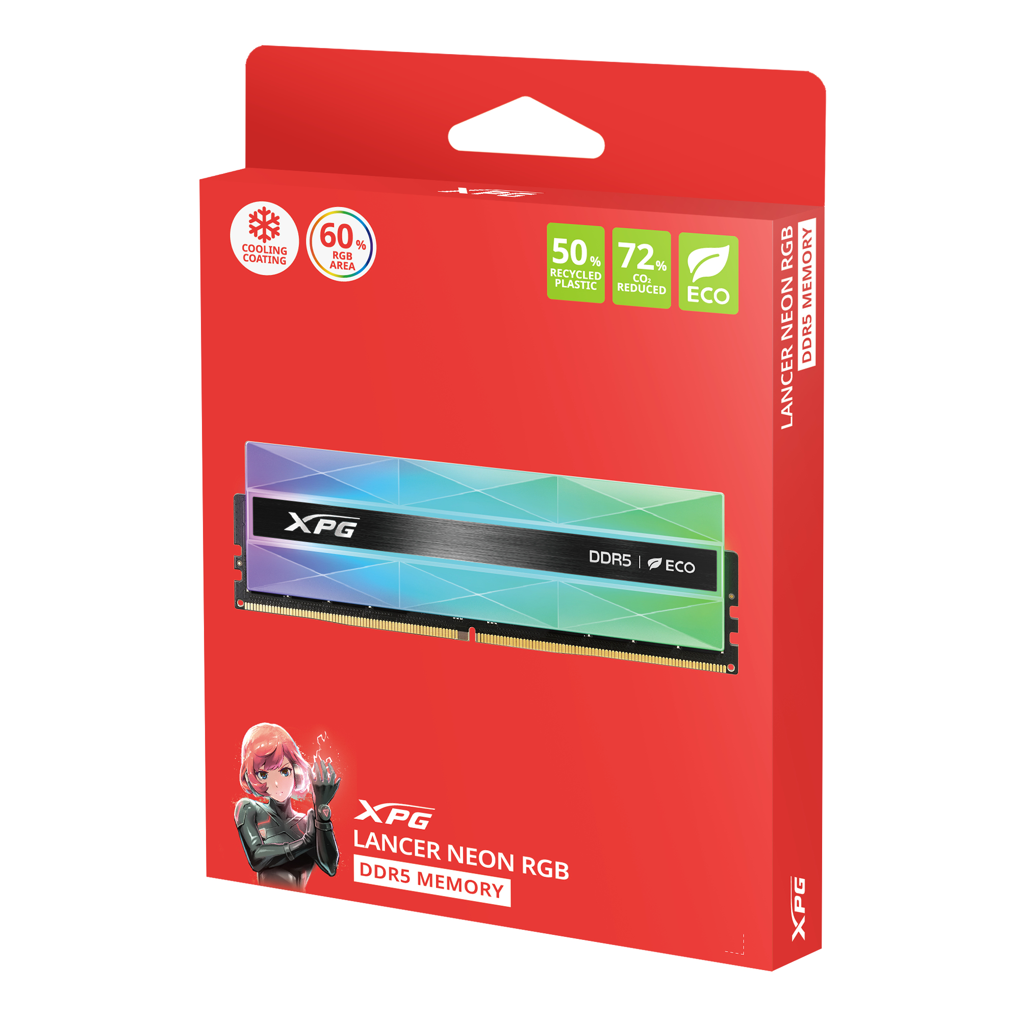 XPG Lancer Neon mdulo de memoria 16 GB 2 x 32 GB DDR5 6400 MHz