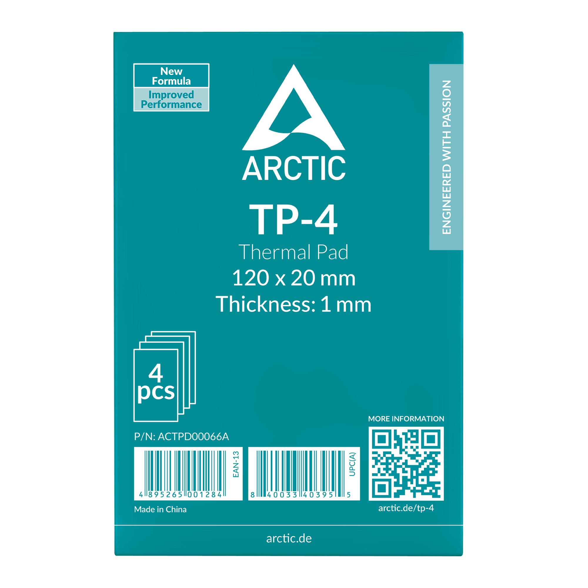 Arctic Thermal Pad Tp-4 120*20mm 1.0mm 4erPack - Zubeh�r K�hler/L�fter