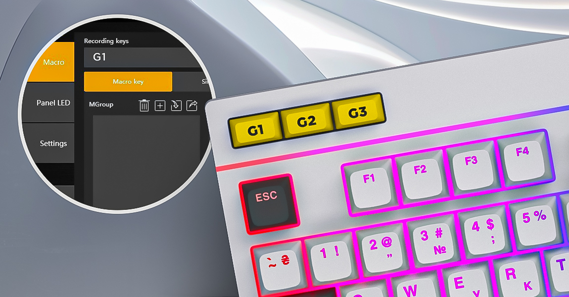 HATOR Icefall tastiera Gaming USB QWERTY Inglese US Nero