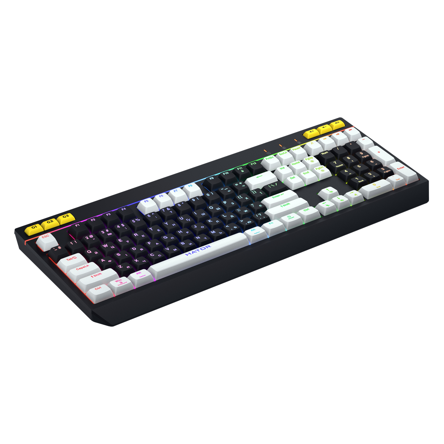 HATOR Icefall tastiera Gaming USB QWERTY Inglese US Nero