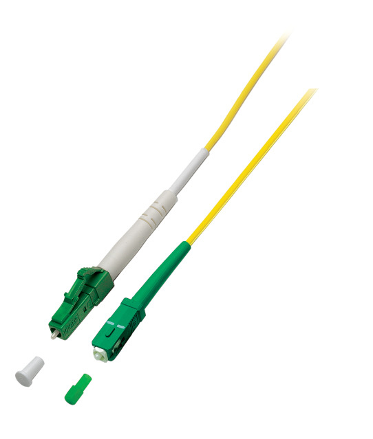 EFB Elektronik O2531.15 cable de fibra optica 15 m SC LC I-V(ZN) H OS2 Amarillo