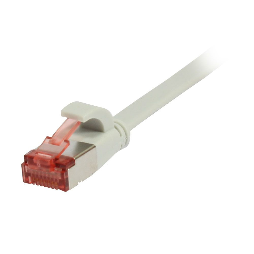 Synergy 21 Patchkabel RJ45, CAT6 250Mhz,10m grau, FTP(U/FTP), TPE(Superflex), Flach, Synergy 21, - Digital/Daten - Netzwerk