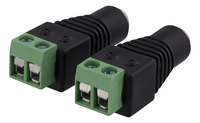 Deltaco TBL-1004 - 5.5mm DC - 2-pin Terminal - Schwarz