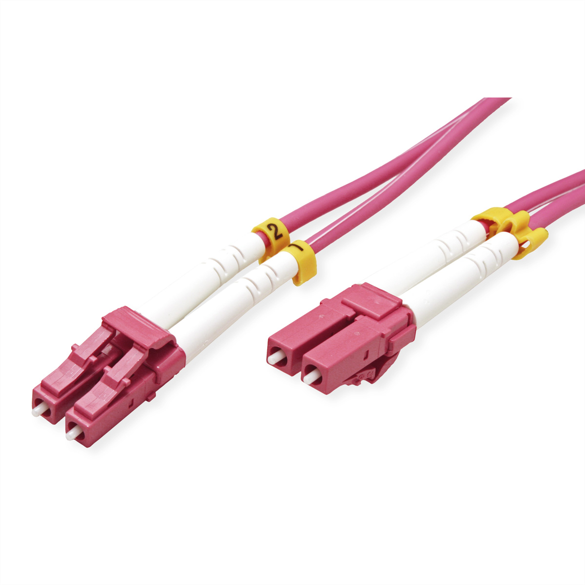 Value Fibre Optic Jumper Cable, 50/125 m, LC/LC, OM4, purple 5.0 m