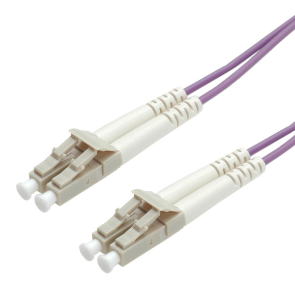 Value Fibre Optic Jumper Cable, 50/125 m, LC/LC, OM4, purple 5.0 m