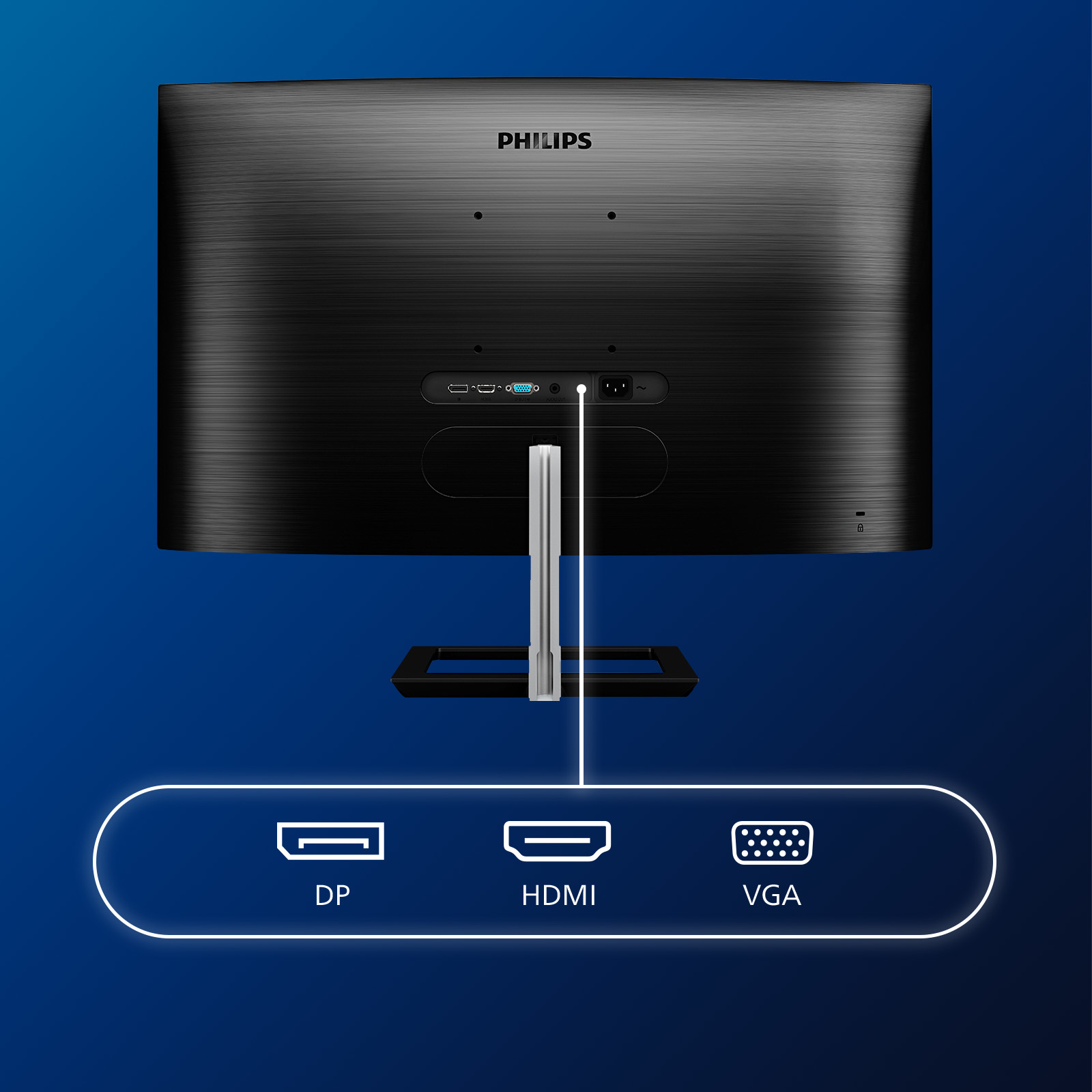 Philips E Line 322E1C/00 LED display 80 cm (31.5) 1920 x 1080 pixels Full HD LCD Black