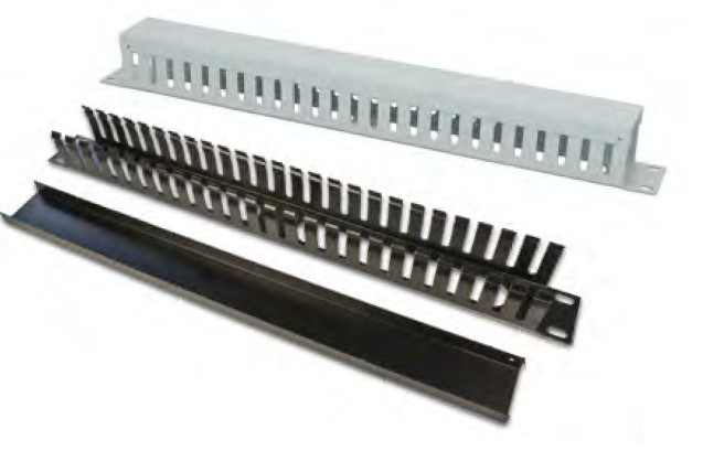 Wirewin 19 Kabelf�hrungspanel mit Abdeckung grau RAL7035 KRP