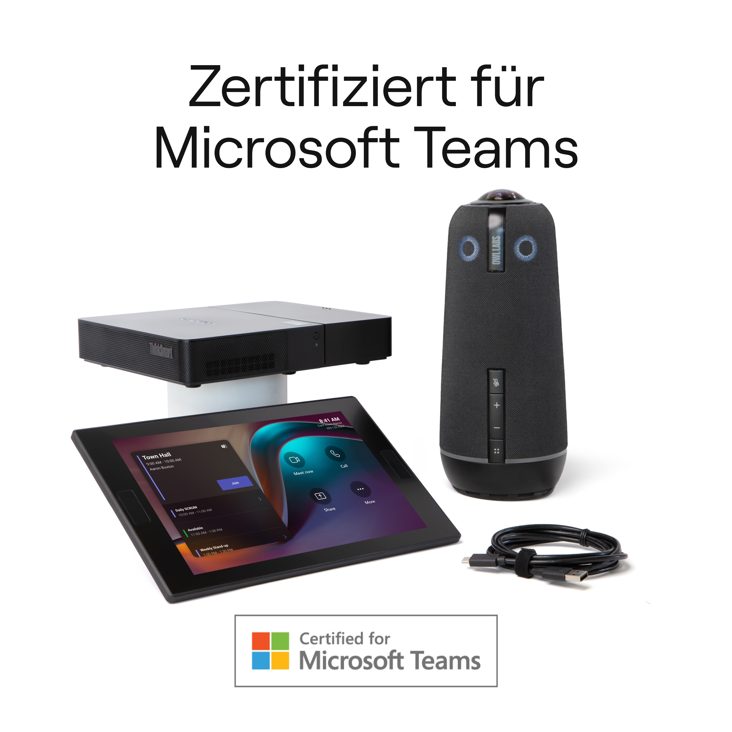 Owl Labs Microsoft Teams Rooms Bundle video conferencing system 64 MP Ethernet LAN Group video conferencing system