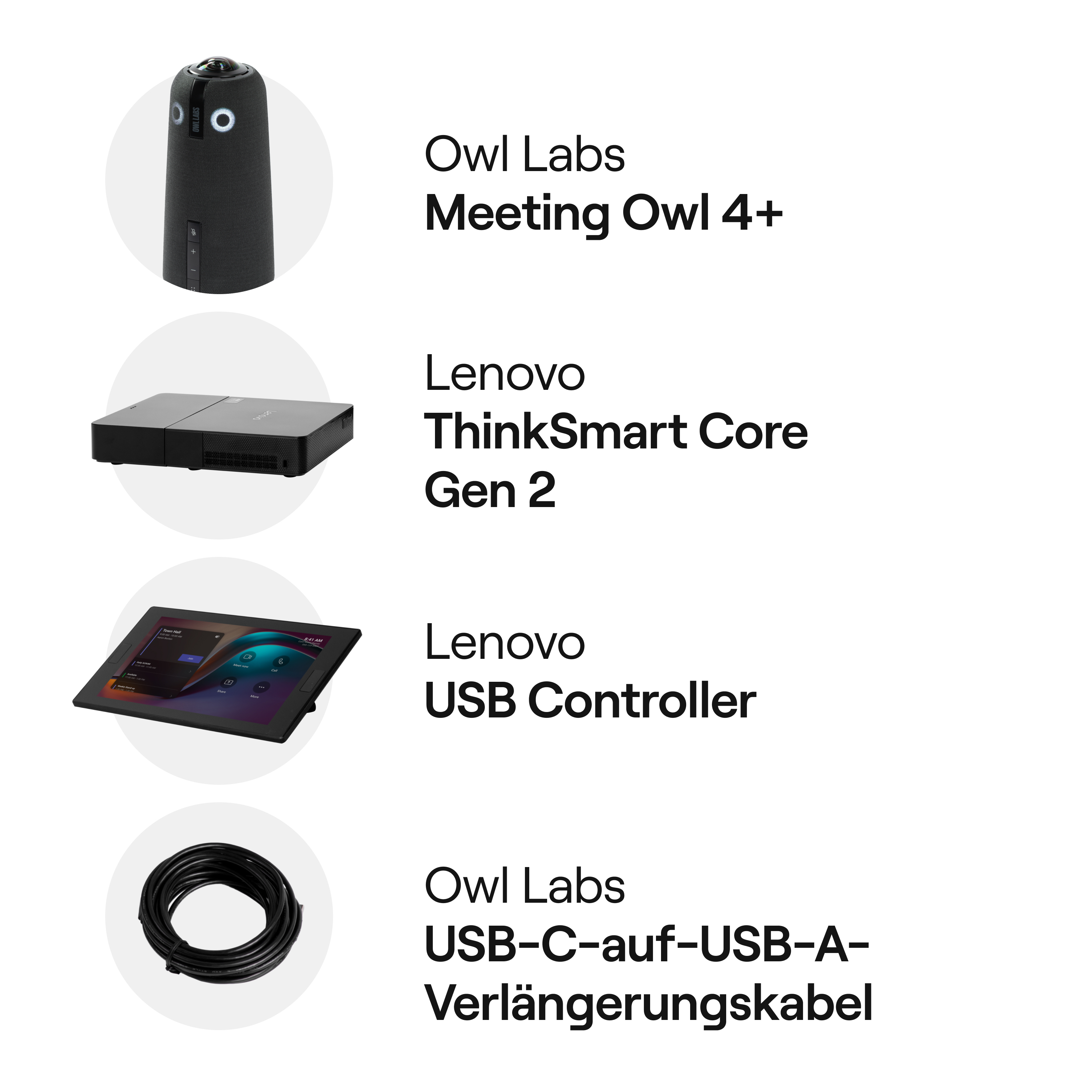 Owl Labs Microsoft Teams Rooms Bundle video conferencing system 64 MP Ethernet LAN Group video conferencing system