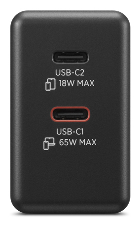 Lenovo Dual USB-C GaN Charger - Netzteil - 65.000 W