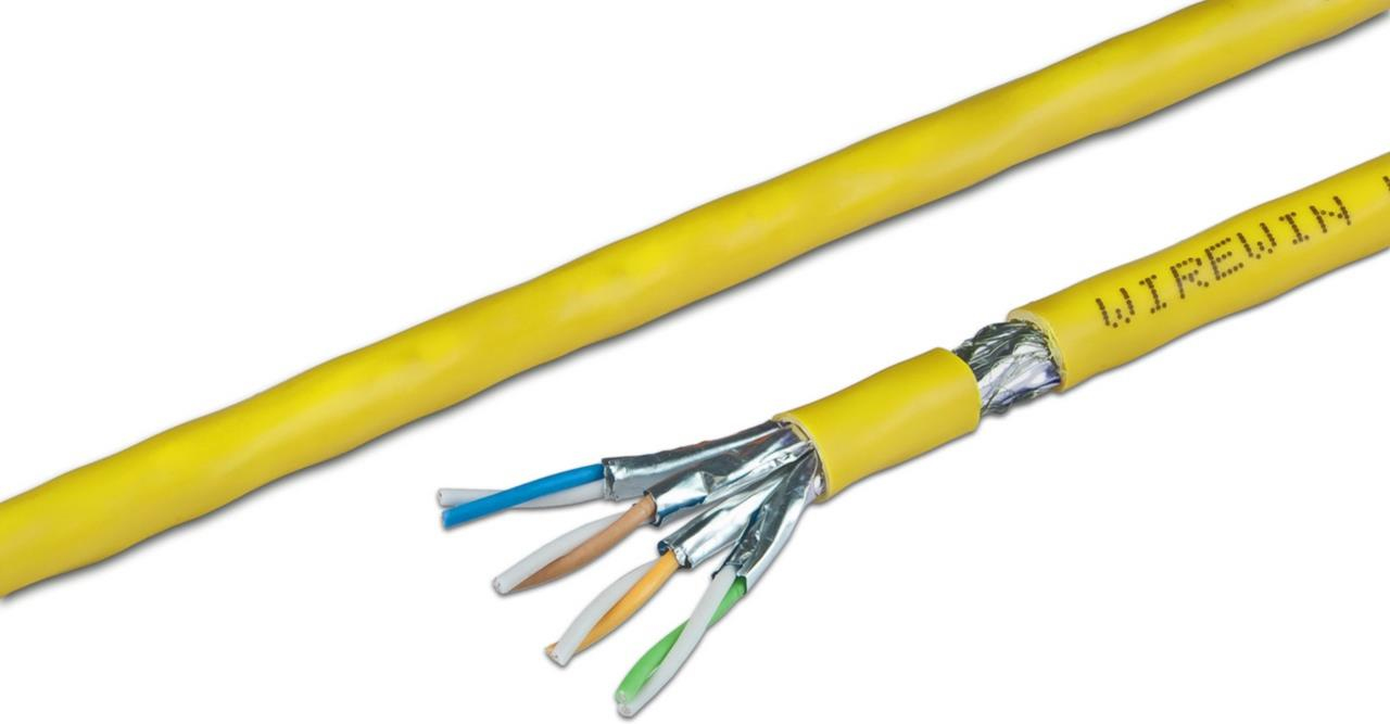 Wirewin VKW SFTP K7A L3 1000SXQ networking cable Yellow 1000 m Cat7 S/FTP (S-STP) Round