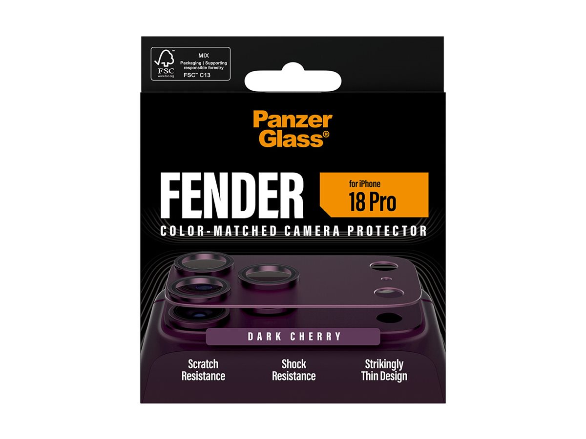PanzerGlass Fender Protezione Fotocamere Dark Cherry iPhone 18 Pro