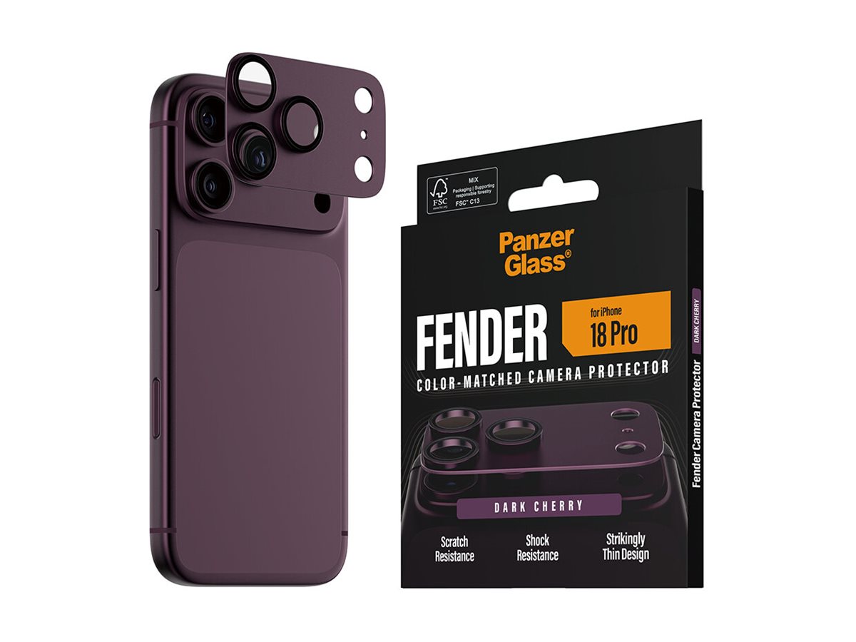 PanzerGlass Fender Protezione Fotocamere Dark Cherry iPhone 18 Pro