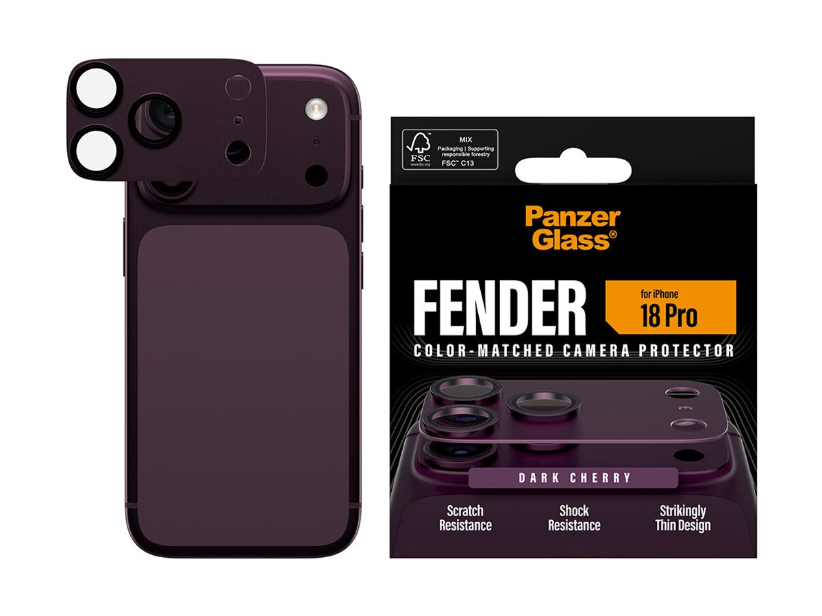 PanzerGlass Fender Protezione Fotocamere Dark Cherry iPhone 18 Pro