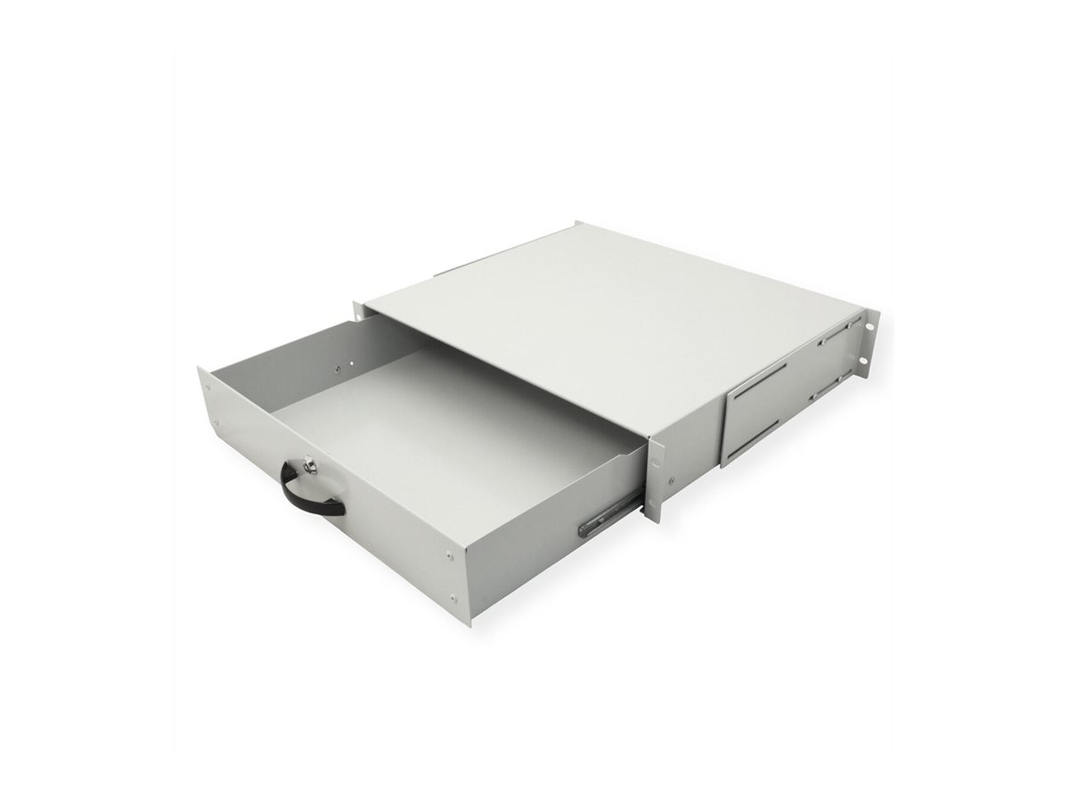 ROLINE Tastatur-Tablett - verriegelbar - RAL 7035, Hellgrau - 2U - 48.3 cm (19)