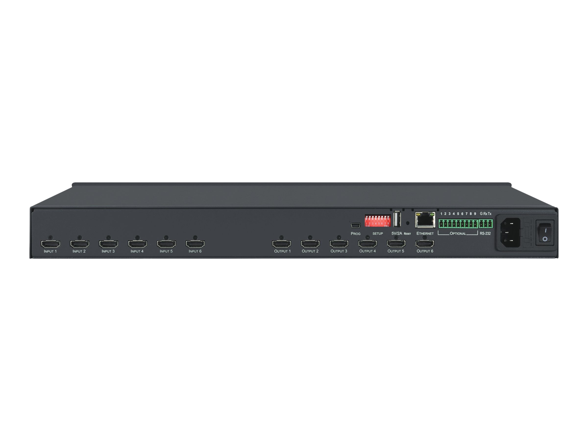 Kramer Electronics Kramer VS-66H2 6x6 4K HDR HDCP 2.2 Matrix Switcher with Digital Audio Routing