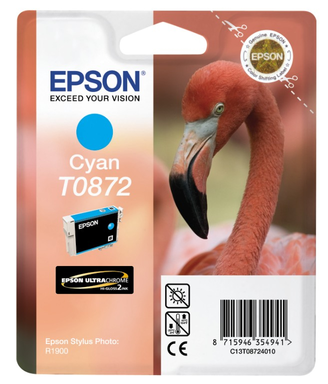 Epson T0872 - 11.4 ml - Cyan - Original - Blisterverpackung