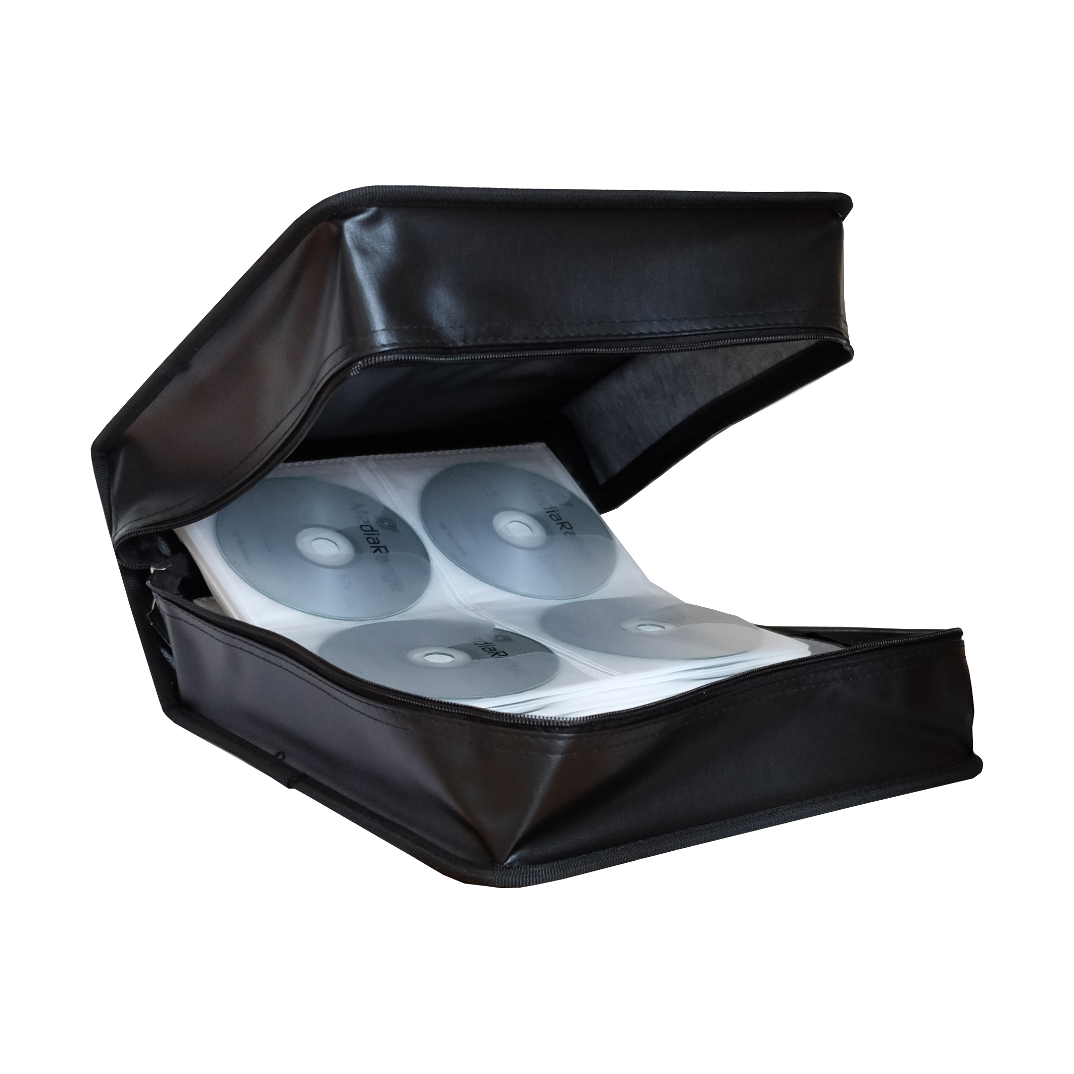 MediaRange Zubeh�r CD-/DVD-Rohlinge Wallet case 500 discs Black
