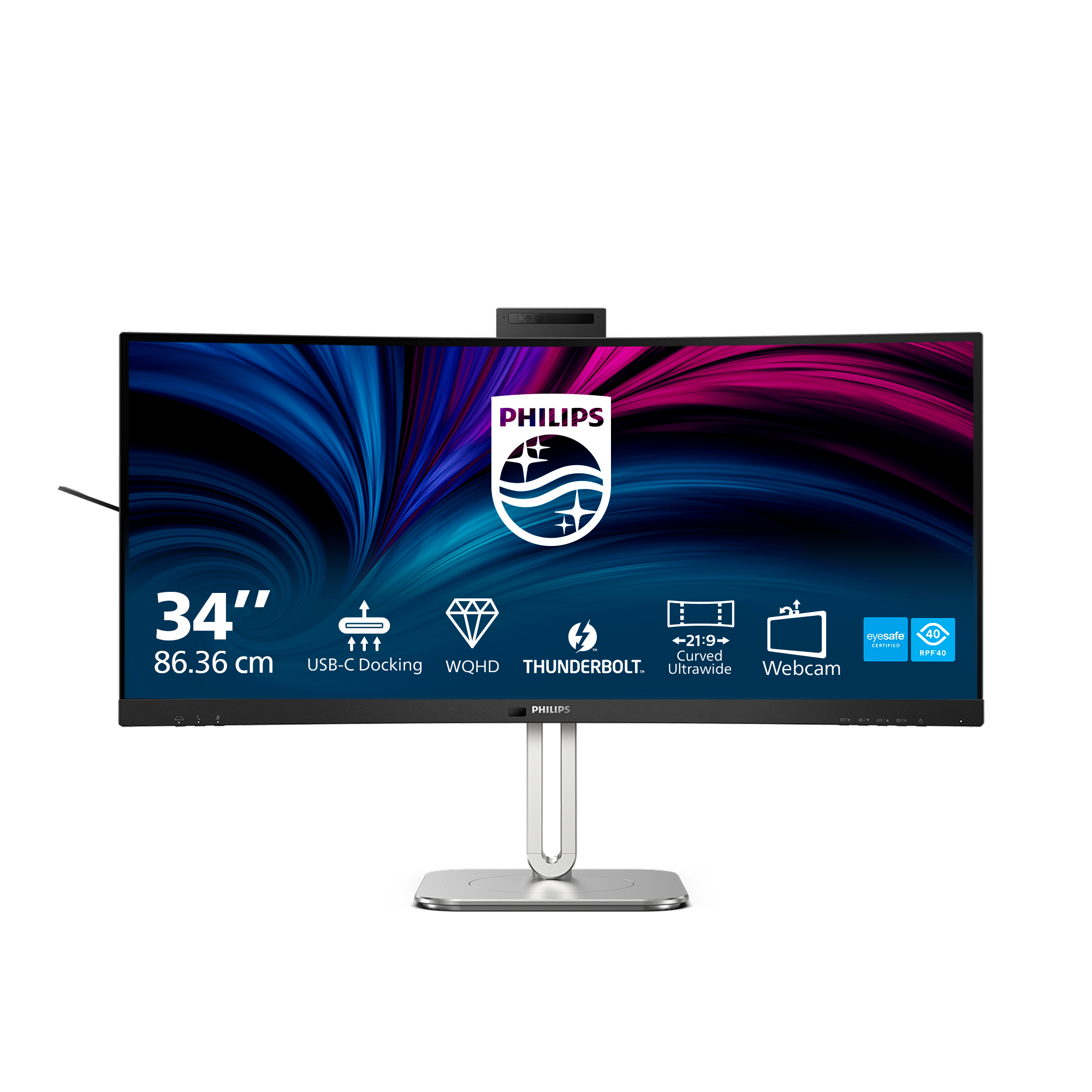 Philips 34B2U6603CH - 6000 Series - LED-Monitor - gebogen - 86.36 cm (34)