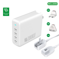 4smarts Ladegert GaN Flex Pro 200W 4 USB-C wei - Ladegert