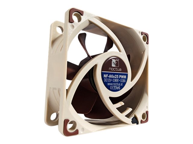Noctua NF-A6X25 PWM sistema de refrigeraci�n para ordenador Ventilador 6 cm Marr�n, Blanco