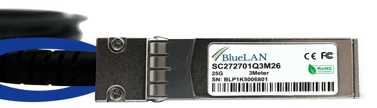 BlueOptics XDACBL3M InfiniBand cable 3 m SFP+ Black