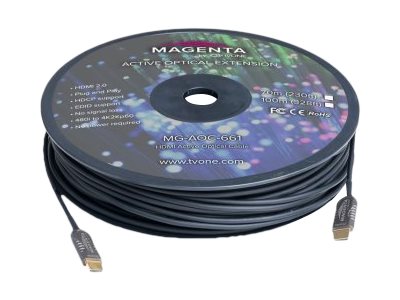 TV One MG-AOC-661-30 c�ble HDMI 30 m HDMI Type A (Standard) Noir