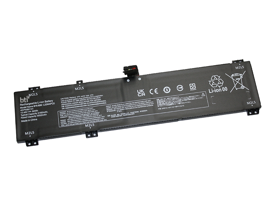 Origin Storage BTI replacement 4 cell battery for LENOVO THINKBOOK 16P G4 IRH, 16P G4 IRH 21JB, 16P G5 IRX, 16P G5 IRX 21N5, LEGION PRO 5 16IRX8 batterie rechargeable Lithium-Ion (Li-Ion) 5180 mAh 15,44 V